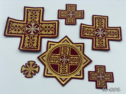 Set of Russian crosses “Folegandros” in 4 colors