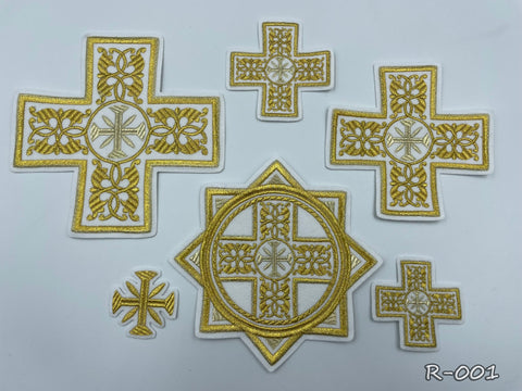 Set of Russian crosses “Folegandros” in 4 colors