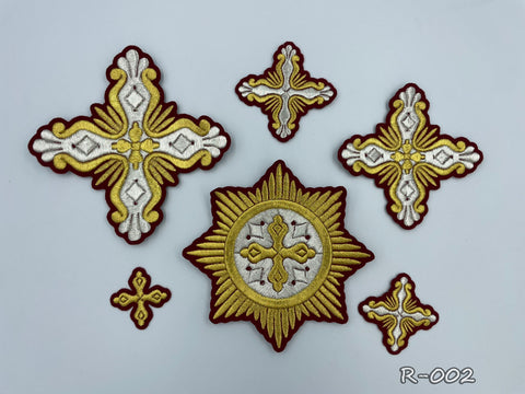 Set of Russian crosses “Alexandria” in 4 colors