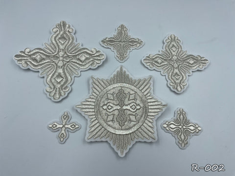 Set of Russian crosses “Alexandria” in 3 colors