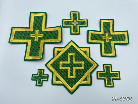 Set of Russian crosses “Paros” in 4 colors