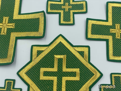 Set of Russian crosses “Paros” in 4 colors