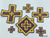 Set of Russian crosses “Paros” in 4 colors