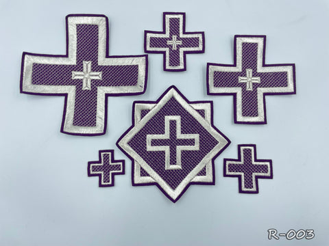 Set of Russian crosses “Paros” in 4 colors