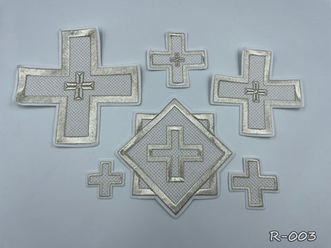 Set of Russian crosses “Paros” in 4 colors