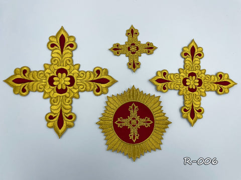 Set of Russian crosses R-006 in 2 colors