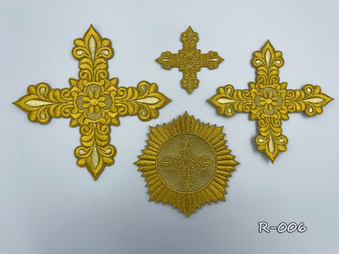 Set of Russian crosses R-006 in 2 colors