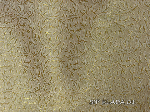 Metallic fabric with gold thread and silver thread from Japan (SIP KLADA)