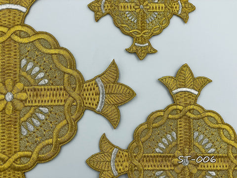 Set of embroidered crosses ST-006