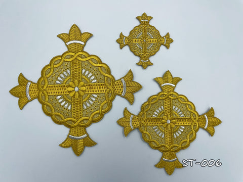 Set of embroidered crosses ST-006