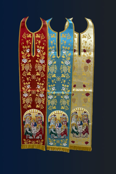 Epitrachelion ‘Abraham’s Hospitality’ in 4 colors