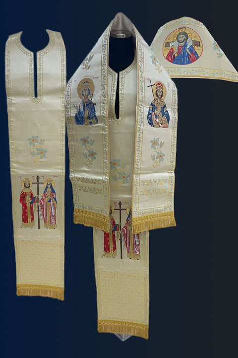 Bishop set ‘Constantine and Helen’ on a white background