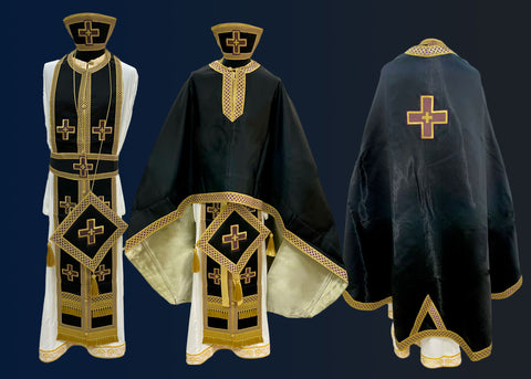 Liturgical Vestment Satin Black