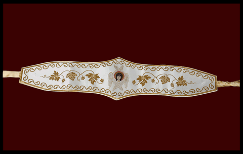 Set cuffs and a belt ‘The Evangelists’ On white background -  Liturgical Fabrics