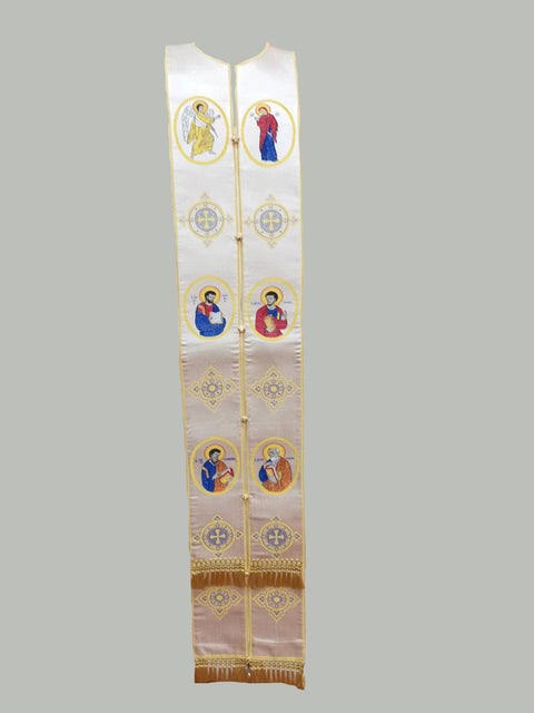 Epitrachelion ‘The Evangelists Νο.2’ in 4 colors -  Liturgical Fabrics