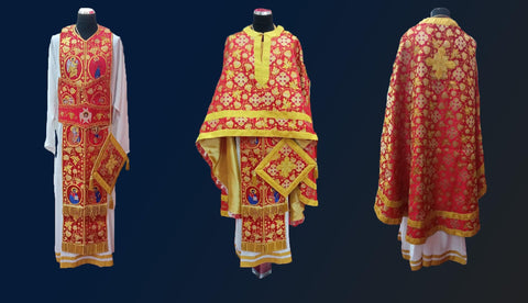 Liturgical Vestment (IERO 48) With Evangelists N2 -  Liturgical Fabrics