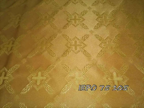 Clerical light-weight rayon fabric with crosses (IERO 75) -  Liturgical Fabrics