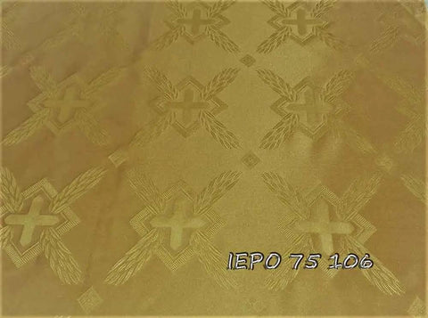Clerical light-weight rayon fabric with crosses (IERO 75) -  Liturgical Fabrics