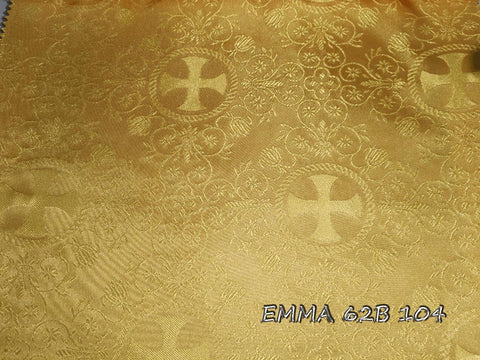 Ecclesiastical light-weight rayon fabric with crosses (EMMA 62B) -  Liturgical Fabrics