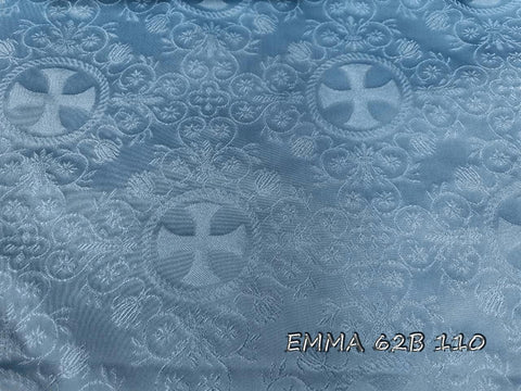 Ecclesiastical light-weight rayon fabric with crosses (EMMA 62B) -  Liturgical Fabrics