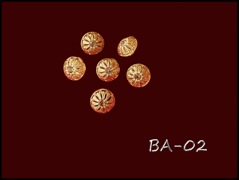 Metallic button for clerical vestments (BA-02) -  Liturgical Fabrics