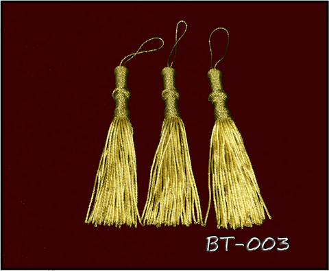 Clerical tassel from bullion - metallic wire (BT-003) -  Liturgical Fabrics