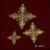 Set of handmade bullion crosses (B-001) -  Liturgical Fabrics