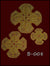 Set of handmade bullion crosses (B-008) -  Liturgical Fabrics