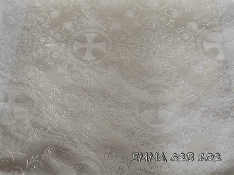 Ecclesiastical light-weight rayon fabric with crosses (EMMA 62B) -  Liturgical Fabrics