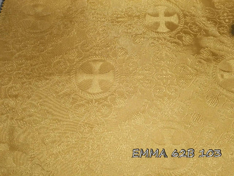 Ecclesiastical light-weight rayon fabric with crosses (EMMA 62B) -  Liturgical Fabrics