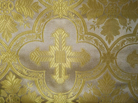 Ecclesiastical light-weight rayon fabric with crosses (IERO 13R) -  Liturgical Fabrics