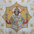 Ecclesiastical Gold Woven Banner Pantocrator Design Ambelos -  Liturgical Fabrics