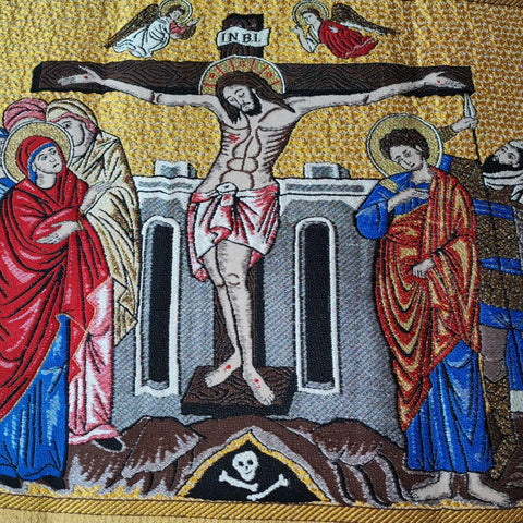 Set of Holy Vessel Covers the Crucifixion of Jesus Christ -  Liturgical Fabrics