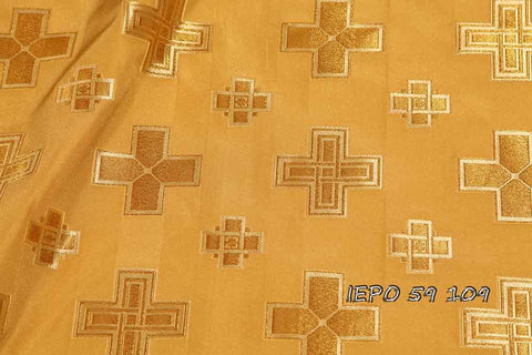 Liturgical woven cross pattern, light-weight and cool fabric (IERO 59) -  Liturgical Fabrics