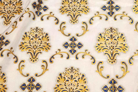 Clerical woven fabric with flowers (IERO 61) -  Liturgical Fabrics