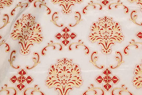 Clerical woven fabric with flowers (IERO 61) -  Liturgical Fabrics