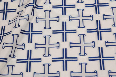 Woven cross pattern fabric (IERO 62) -  Liturgical Fabrics