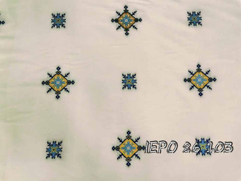 Woven cross pattern fabric (IERO 86) -  Liturgical Fabrics