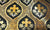 Clerical metallic fabric with crosses and flowers (IERO 83) -  Liturgical Fabrics
