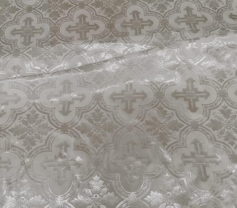 Ecclesiastical light-weight rayon fabric with crosses (IERO 13R) -  Liturgical Fabrics