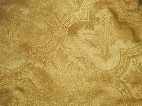 Ecclesiastical light-weight rayon fabric with crosses (IERO 13R) -  Liturgical Fabrics