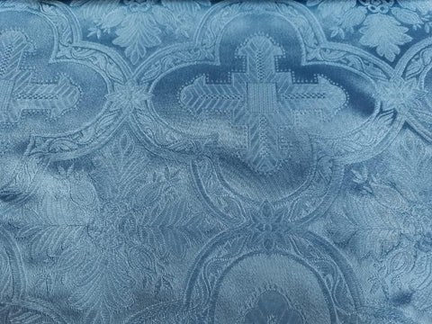 Ecclesiastical light-weight rayon fabric with crosses (IERO 13R) -  Liturgical Fabrics