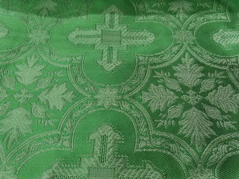 Ecclesiastical light-weight rayon fabric with crosses (IERO 13R) -  Liturgical Fabrics