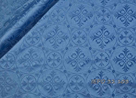 Ecclesiastical light-weight rayon fabric with crosses (IERO 32) -  Liturgical Fabrics