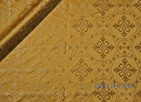 Ecclesiastical light-weight rayon fabric with crosses (IERO 32) -  Liturgical Fabrics