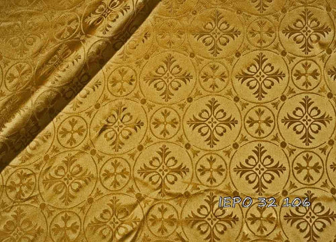 Ecclesiastical light-weight rayon fabric with crosses (IERO 32) -  Liturgical Fabrics