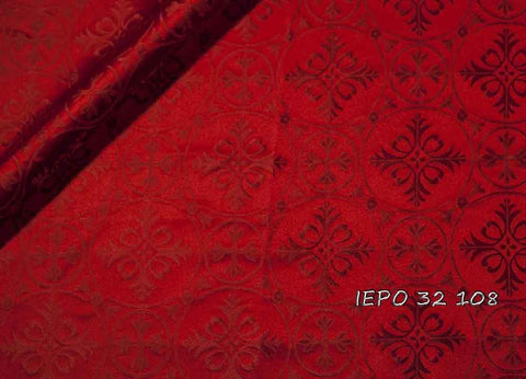 Ecclesiastical light-weight rayon fabric with crosses (IERO 32) -  Liturgical Fabrics