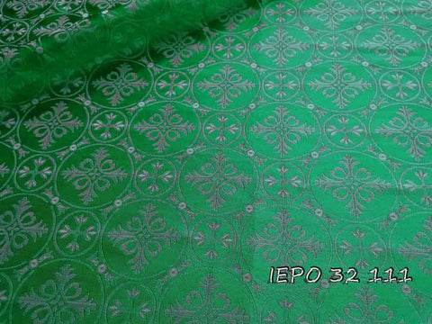 Ecclesiastical light-weight rayon fabric with crosses (IERO 32) -  Liturgical Fabrics