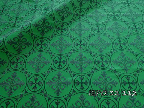 Ecclesiastical light-weight rayon fabric with crosses (IERO 32) -  Liturgical Fabrics