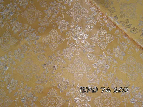 Ecclesiastical light-weight rayon fabric with crosses and flowers (IERO 76) -  Liturgical Fabrics
